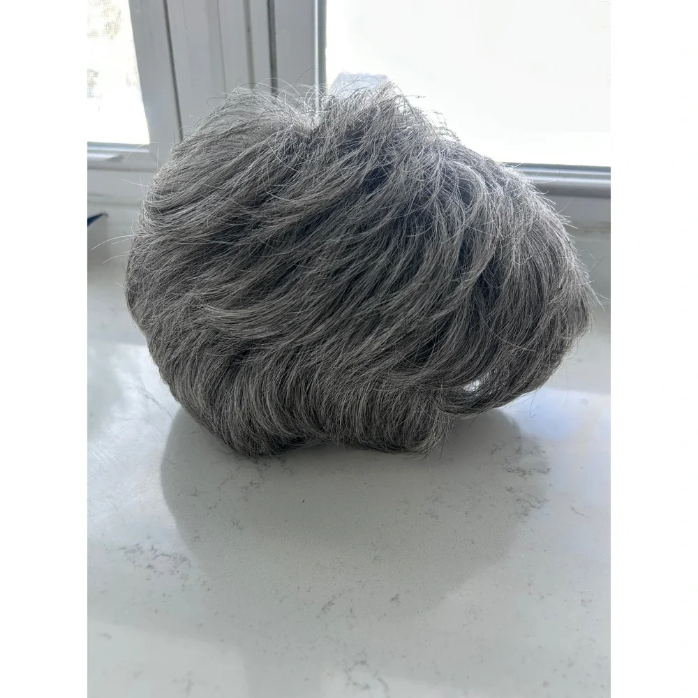 Henry‎ Margu Short Grey Salt and Pepper Synthetic Wig Layered Classic Style